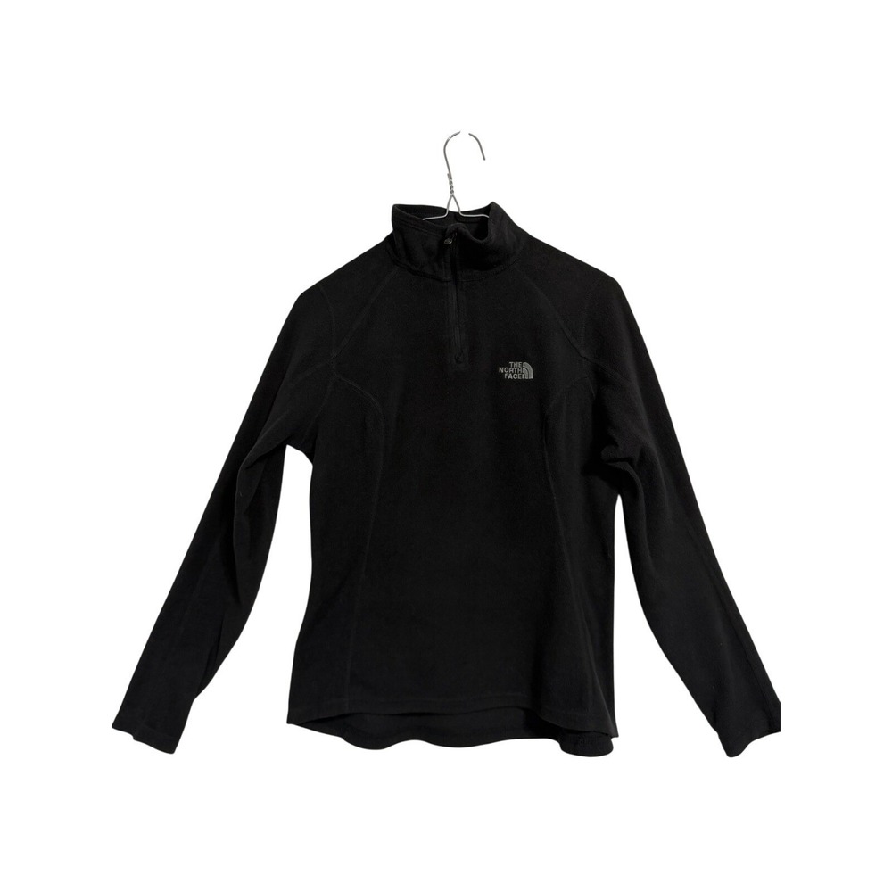 The North Face Womens XS Black Polartec Classic Fleece Quarter Zip Pullover